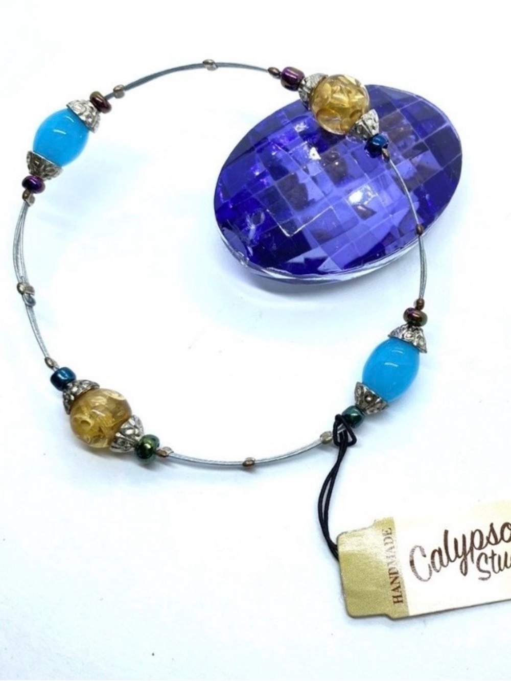 CALYPSO STUDIOS Handmade Art Glass Bracelet NWT
